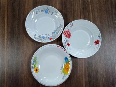 Plat soper de vidre òpal